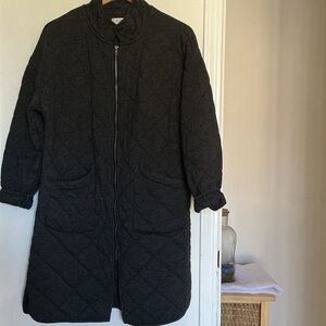 Z Supply Gray Quilted Puffer Coat